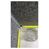 Cut Crystal Scalloped Edge Toothpick Holder