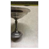 Weighted Pewter Compote Dish