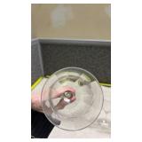 Etched Crystal Wine Glasses Set of 4