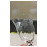 Etched Crystal Wine Glasses Set of 4