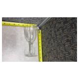 Etched Crystal Wine Glasses Set of 4