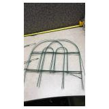 Green Metal Garden Border Fence Panel