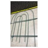 Green Metal Garden Border Fence Panel