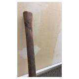 Forged Iron Pickaxe with Wooden Handle