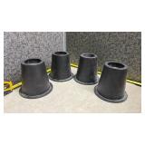 Set of 4 Black Furniture Risers