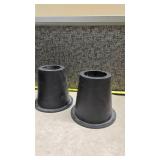 Set of 4 Black Furniture Risers