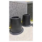 Set of 4 Black Furniture Risers