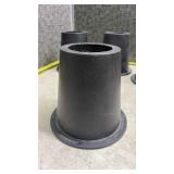 Set of 4 Black Furniture Risers