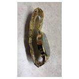 Gold Tone Watch with Blue Roman Numeral Dial