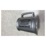 Pewter Tankard Set with Alphabet Design