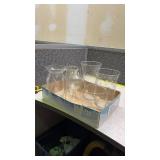 Clear Glass Vase Collection with Mixed Patterns