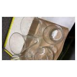 Clear Glass Vase Collection with Mixed Patterns