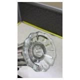 Clear Glass Vase Collection with Mixed Patterns