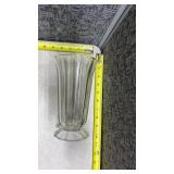Clear Glass Vase Collection with Mixed Patterns