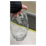 Clear Glass Vase Collection with Mixed Patterns