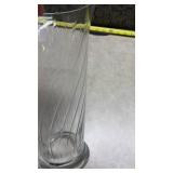 Clear Glass Vase Collection with Mixed Patterns
