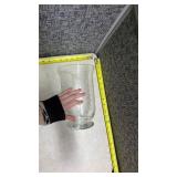 Clear Glass Vase Collection with Mixed Patterns