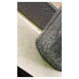 Galvanized Metal Trash Can with Side Handles