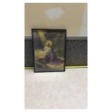 Religious Art Print in Black Frame