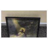 Religious Art Print in Black Frame