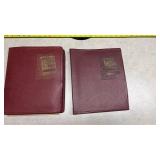 2 Burgundy Match Cover Collection Album