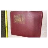 2 Burgundy Match Cover Collection Album