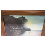 Framed Footprints in the Sand Poem Wall Art