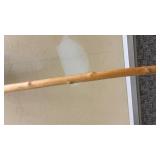 Wooden Walking Cane with Red Tip