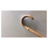 Wooden Walking Cane with Red Tip