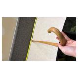 Wooden Walking Cane with Red Tip