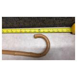 Wooden Walking Cane with Red Tip