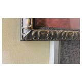 Decorative Framed Red Floral Art Print