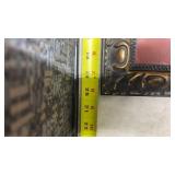 Decorative Framed Red Floral Art Print