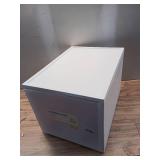 Modern Tall Narrow Drawer with Caster Wheel with Lock White 1pc - Brightroom