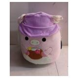 Squishmallows 16" Peter Pink Pig with Tropical Drink in Bucket Hat