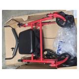 Rollators4-Wheel Steel Product Description: Rollator,Steel,4 Wheel,Red,1/ea - Retail: $53