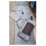 Foldable Full Body Massage Mat | Shiatsu Neck and Back Massager with Lumbar Traction and Heating Pillow-Equipped for Head, Neck, Back, Waist & Legs MISSING POWER ADAPTER,  NEEDS 12V 2A POWER ADAPTER, 