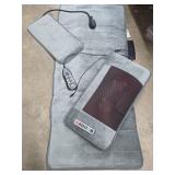 Foldable Full Body Massage Mat | Shiatsu Neck and Back Massager with Lumbar Traction and Heating Pillow-Equipped for Head, Neck, Back, Waist & Legs MISSING POWER ADAPTER,  NEEDS 12V 2A POWER ADAPTER, 