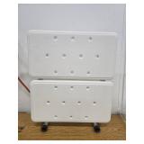 Drive Medical Splash Defense Senior Shower Transfer Bench with Curtain Guard - Retail: $149