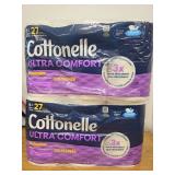 Cottonelle Ultra Comfort Toilet Paper with Cushiony CleaningRipples Texture, Strong Bath Tissue, 24 Family Mega Rolls = 108 Regular Rolls (4 Packs of 6)