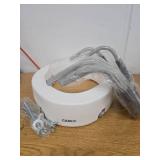 Carex 3.5 Inch Raised Toilet Seat with Arms, Elongated Toilet Seat Riser, Up to 250 lbs Capacity, Elevating & Raising Seat for Elderly & Handicap, Universal, Slip-Resistant with Padded Handles, White