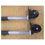 Heavy Duty Adjustable Long Tapered Legs With Casters Set of 4 - Retail: $50