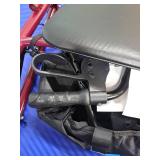 Medline Rolling Walker, Folding Rollator with Seat and 6-In Wheels, Burgundy, 350 lb Weight Capacity, Steel - Retail: $93