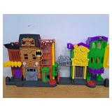 Fisher-Price Imaginext DC Super Friends Batman Toy, Crime Alley Playset with Figures & Accessories for Preschool Kids Ages 3+ Years (Amazon Exclusive) (Missing Figures) - Retail: $74