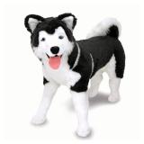 Melissa & Doug Giant Siberian Husky - Lifelike Stuffed Animal Dog (over 2 feet tall): Plush Toy for Kids - Retail: $82