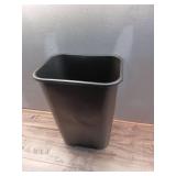 Rubbermaid 10.25 Gallon Plastic Office Trash Can  Black