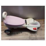 Kids Electric Ride On Car 12V - Electric Wiggle Car with Rechargeable Battery, LED Lights & Music,Anti-Rollover for Boys Girls Ages 3-8, Indoor/Outdoor Toy Vehicle up to 150 lbs (See Details)  - Retai