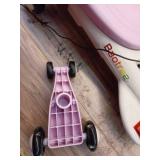 Kids Electric Ride On Car 12V - Electric Wiggle Car with Rechargeable Battery, LED Lights & Music,Anti-Rollover for Boys Girls Ages 3-8, Indoor/Outdoor Toy Vehicle up to 150 lbs (See Details)  - Retai