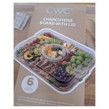 CWC Cook with Color Charcuterie Board with Lid