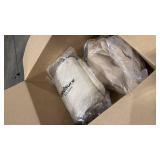 Bedsure Full Comforter Set - 7 Pieces Light Beige Full Bedding Set for All Seasons, Boho Contrasting Design Bed in a Bag with Comforter, Sheets, Pillowcases & Shams - Retail: $0